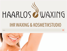 Tablet Screenshot of haarlos-waxing.de